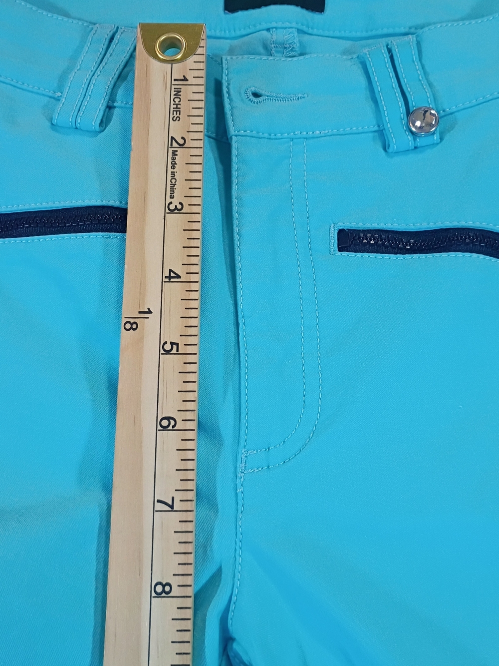 Golfino Turquoise Skinny Golf Jeans for Women - Slim Stretch Fit 2 - Picture 9 of 16